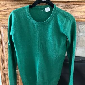 Vintage 100% cashmere sweater kelly green size M